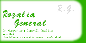 rozalia general business card